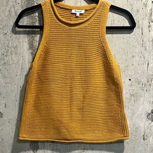 Madewell Mustard Knit Tank Top